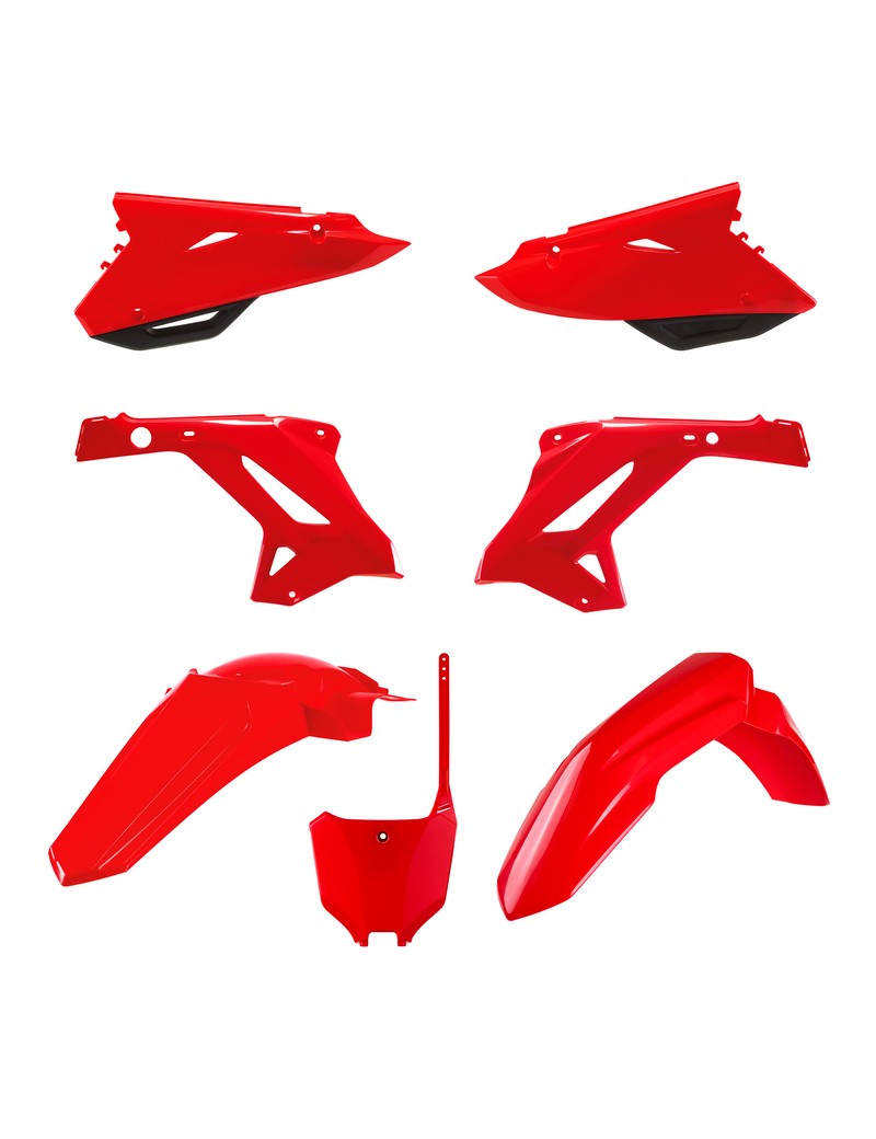 Kit plástica POLISPORT MX Restyling rojo - Honda CR125 / 250