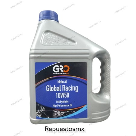 Aceite Global racing 10w50 envase 4l