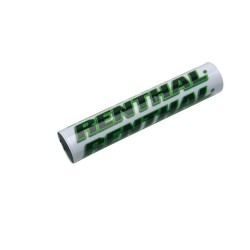Protector/Morcilla barra superior de manillar Renthal blanco/verde P267